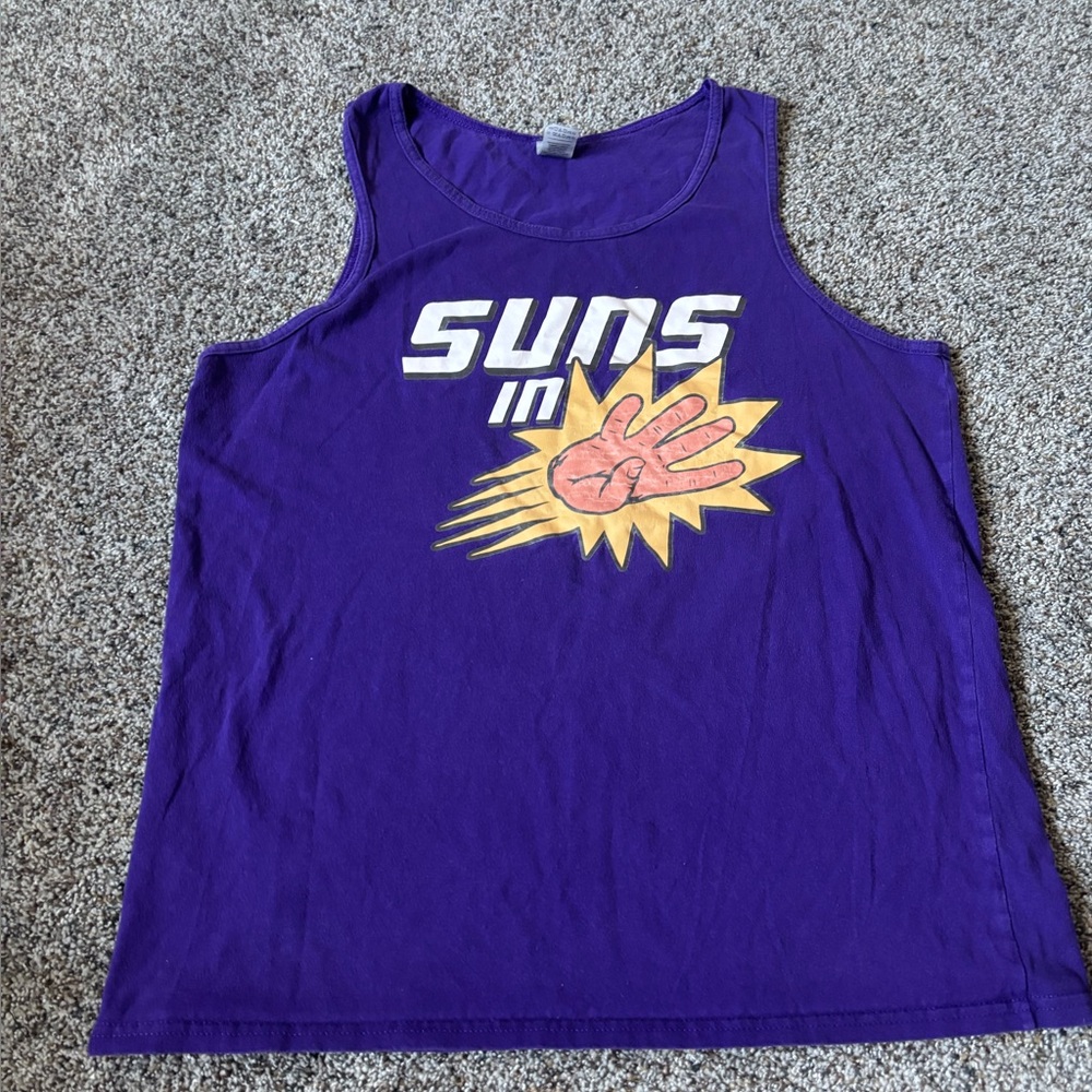 Purple phoenix suns purple nba size large Graphic Tank Top men’s preloved
